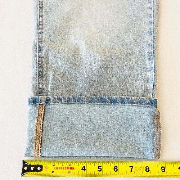 Frye Women's Stretch High-Rise Stevie Blue Cuffed Cropped Jeans Size 16/34 NWT - Picture 11 of 11